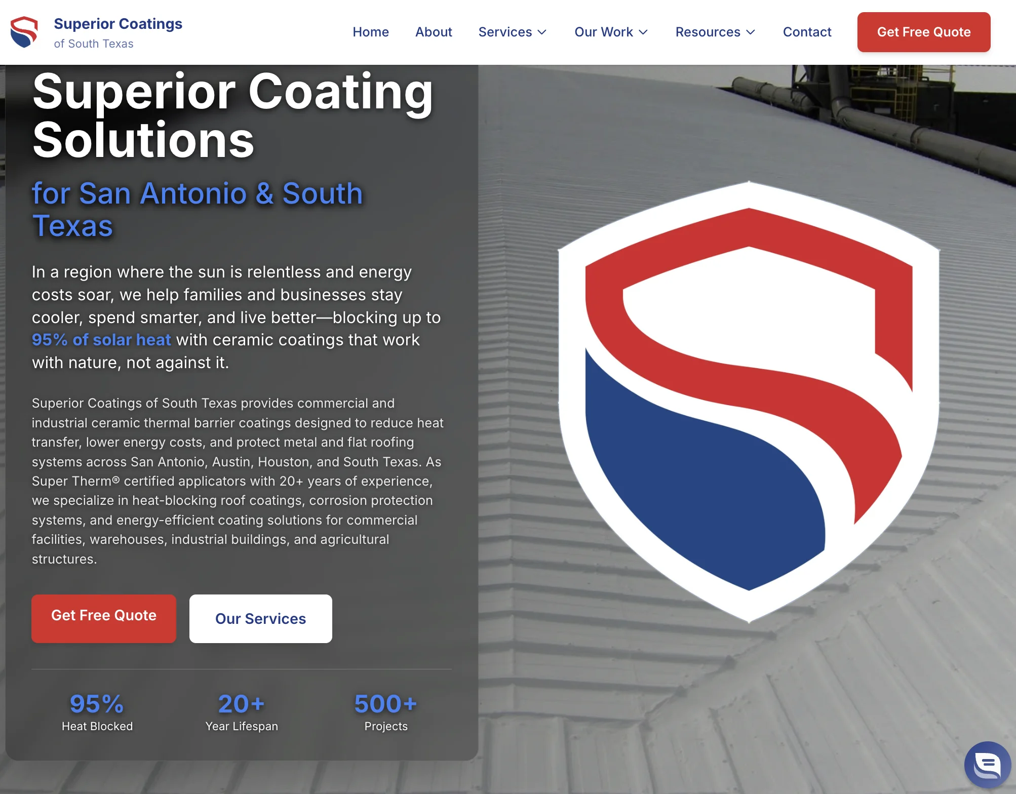 Superior Coatings website